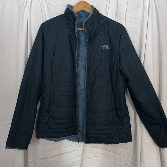 North Face Steel Blue Reversible Jacket - Picture 3 of 7